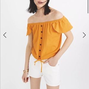 Madewell Texture & Thread Off-the-Shoulder Top